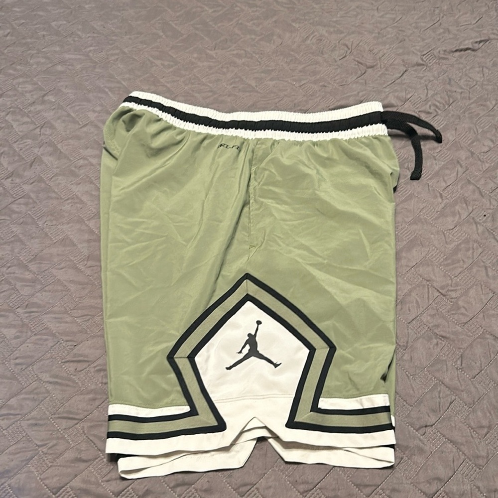 Nike Green and Black Athletic Shorts